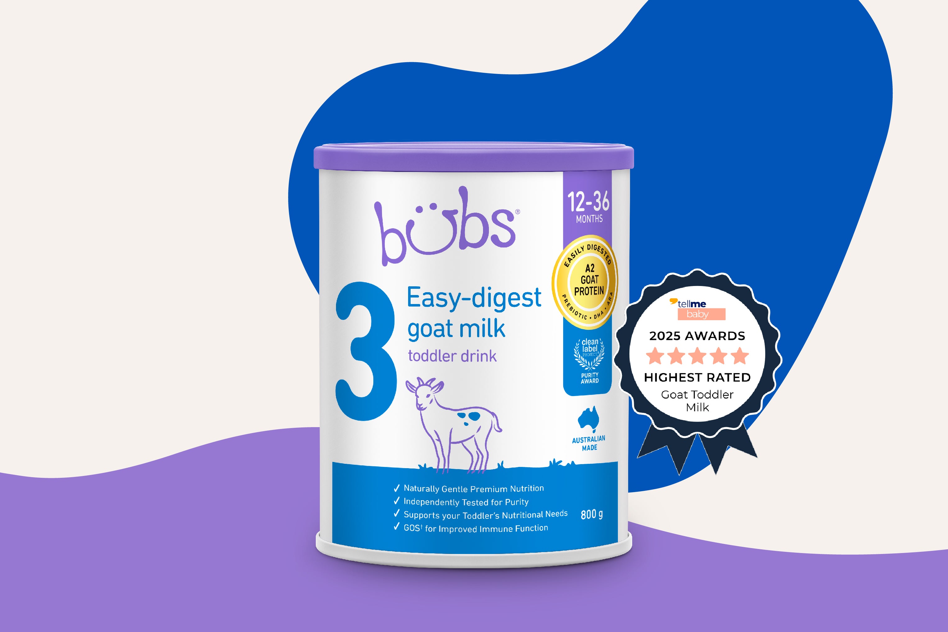 Bubs® Easy-digest Goat Milk Toddler Drink Stage 3 – Bubs Australia