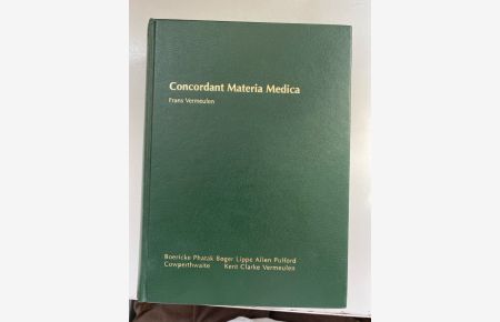 Konkordanz der Materia Medica [Gebundene Ausgabe] Frans Vermeulen