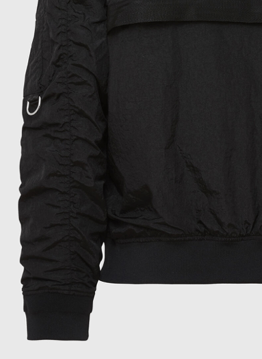 Diesel Mens full zip nylon bomber jacket black J Dust A000208