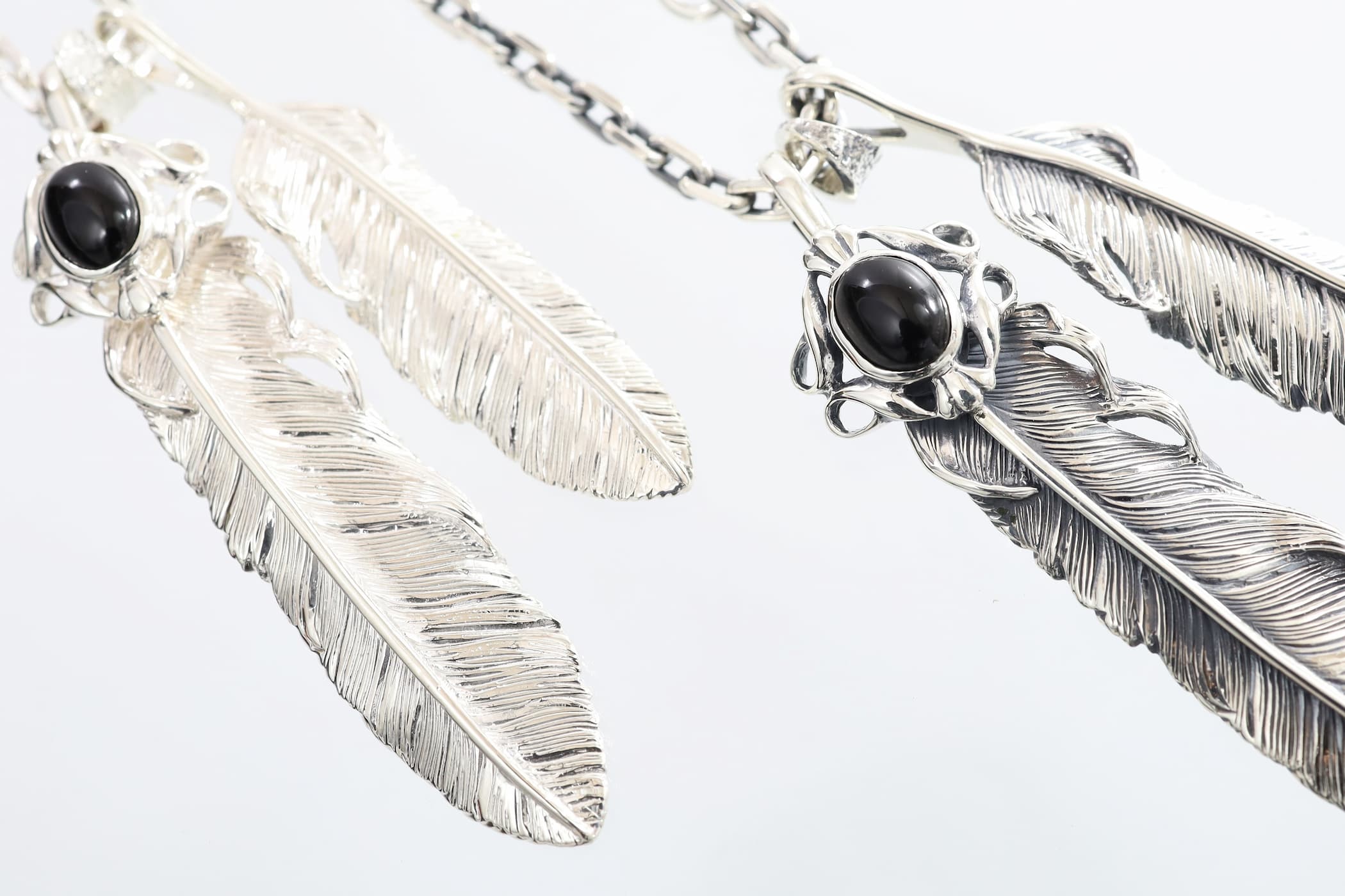 男梅 先金 右 フェザー ネックレス ハンドメイド ノーブランド 男梅様