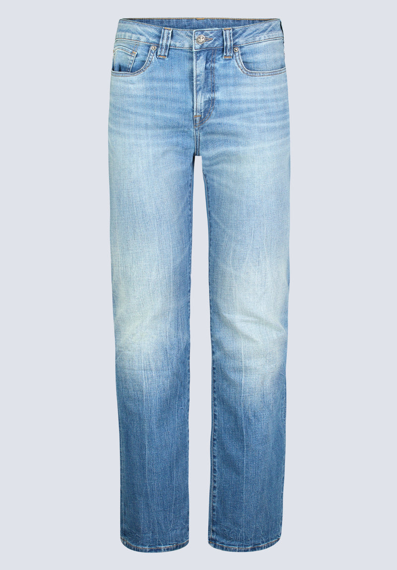 Slim Bootcut King Men's Jeans, Veined and Sanded Indigo – Buffalo