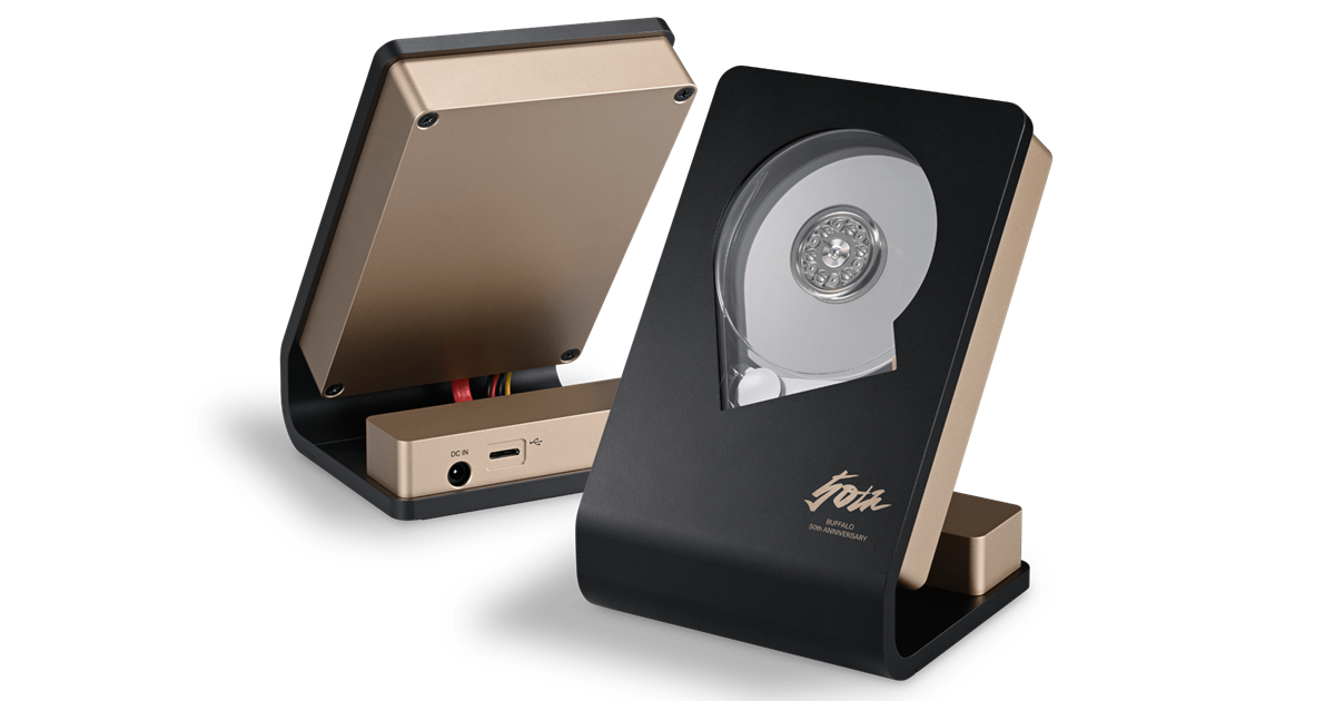 バッファロー50周年記念プロダクト 特別仕様 磁気ヘッド動作が見える