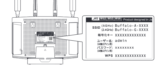 セットアップカードの見方（WXR18000BE10P/9300BE6P、WXR-11000XE12