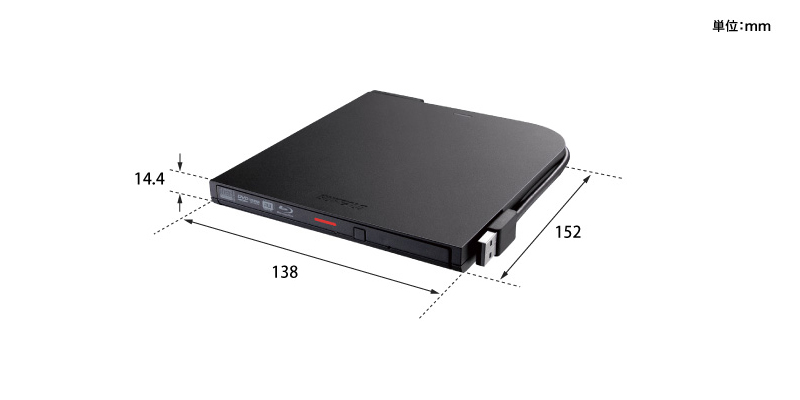 BRXL-PTV6U3-RDB : ポータブルブルーレイドライブ | バッファロー