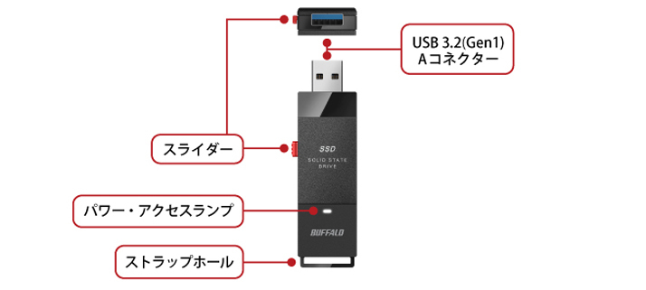SSD-PUT500U3-BKC : 外付けSSD | バッファロー