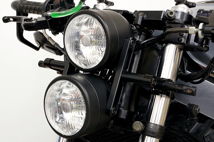 ストリートファイター系バイクのバグアイヘッドライト【ブラック