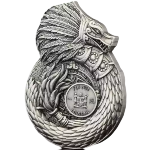 Buy 2025 1oz Fiji Aztec-Mayan Dragon Silver Coin - Dragons of the