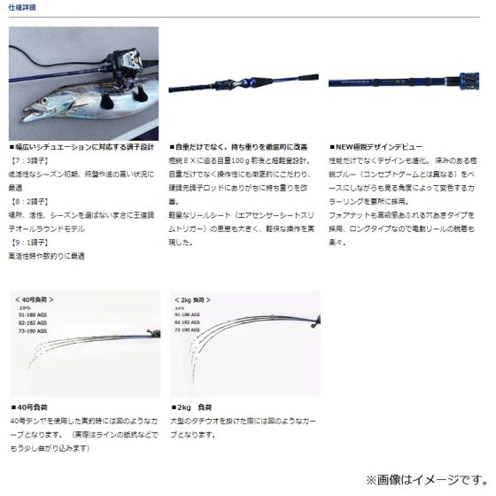 ダイワ 極鋭タチウオテンヤSP AGS 73-190