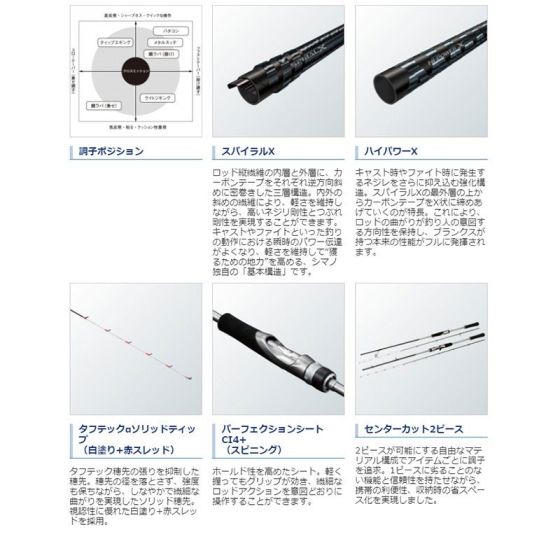 シマノ クロスミッション (スピニング) S66ML-Sの釣具販売、通販なら