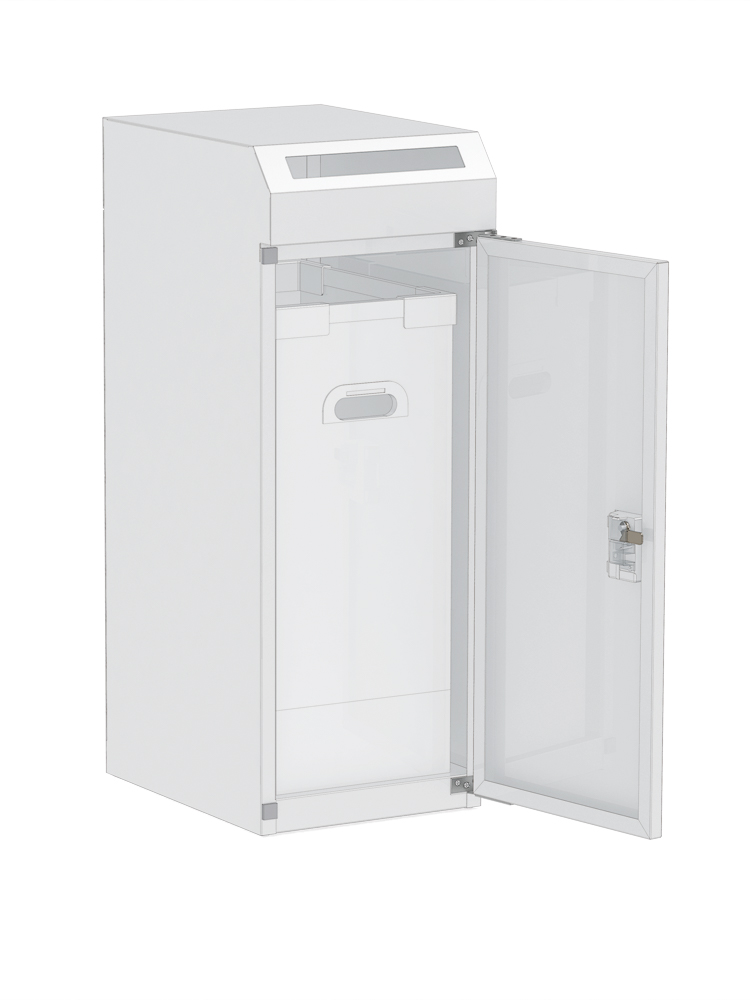 機密書類回収ボックス 大タイプ ダイヤル錠 NW | 株式会社ぶんぶく