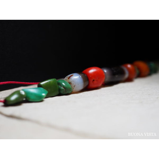 チベット、老天珠、アンティークジービーズ、 BUONA VISTA（ブオナ