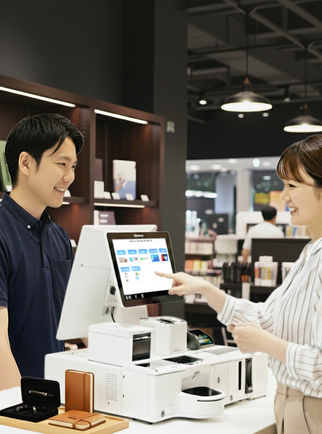 あなたのお店もセルフレジ｜自動釣銭機連動POSレジ｜株式会社ビジコム