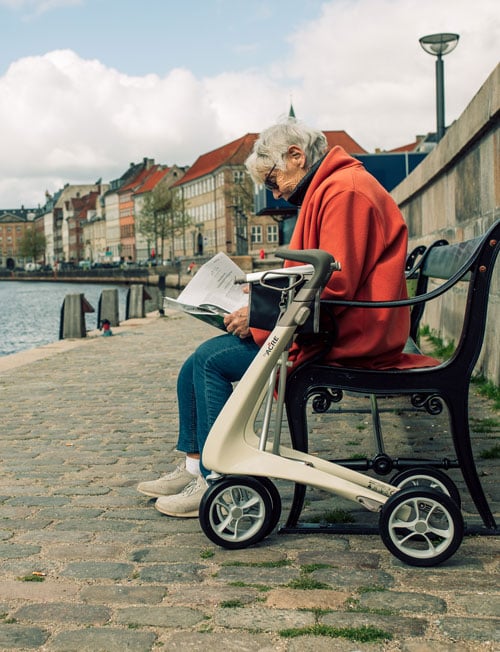 Rollator walkers from byACRE - light, beautiful & practical design