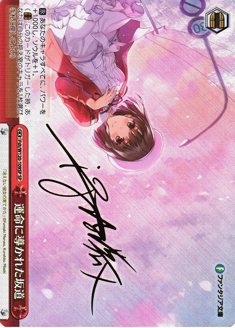 WS】運命に導かれた坂道(サイン)【SP】Fsh/W120-109SP - C-labo OnlineShop