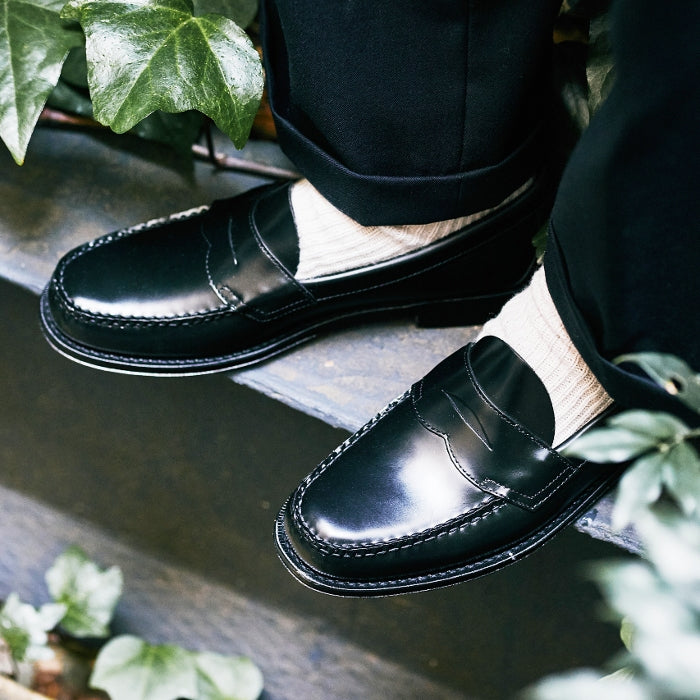 ローファー | 11035H LOGAN / BLACK (LEATHER SOLE) - G.H.BASS