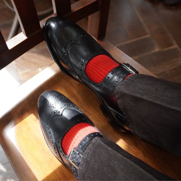 カジュアルシューズ | 98996 / BLACK CALF (LEATHER SOLE) - Jalan