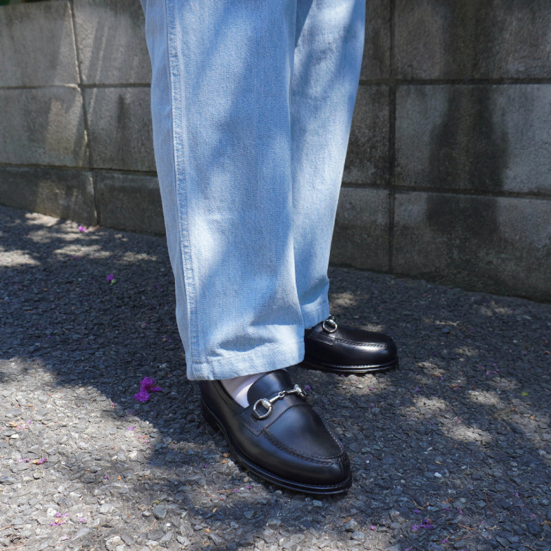 ローファー | 98976 / BLACK CALF (LEATHER SOLE) - Jalan Sriwijaya