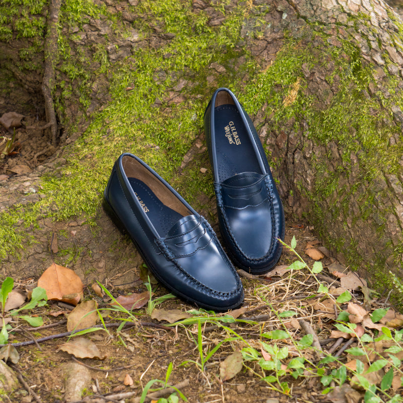 ローファー | 【RESTOCK】41010 / NAVY (BLACK LEATHER SOLE) - G.H.BASS