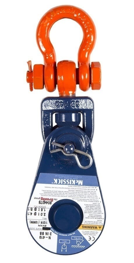 Crosby McKissick 3 Inch Block for 1/2 Inch Synthetic Rope - GME Supply