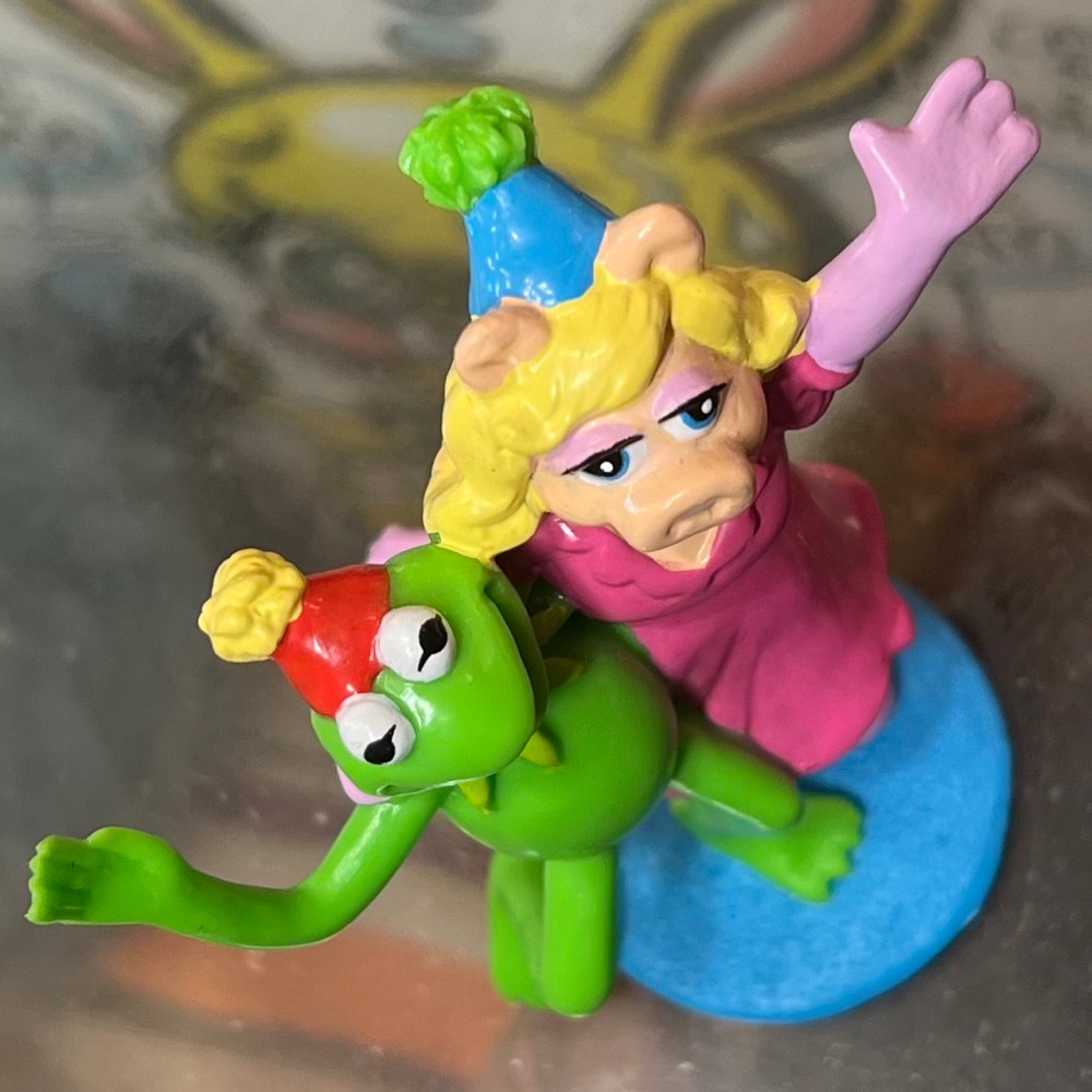 Kermit & Miss Piggy PVC Figures Applause カーミット & ミスピギー