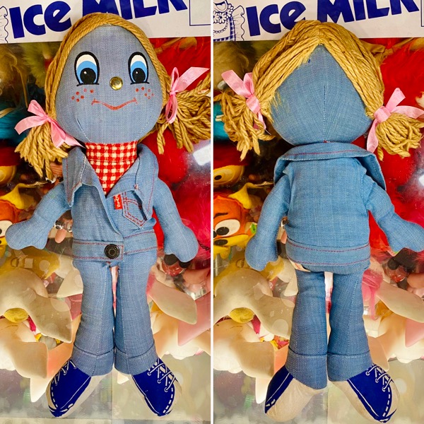 LEVI'S Denim Rag Doll 1970年代製 リーバイス デニムラグドール 41cm