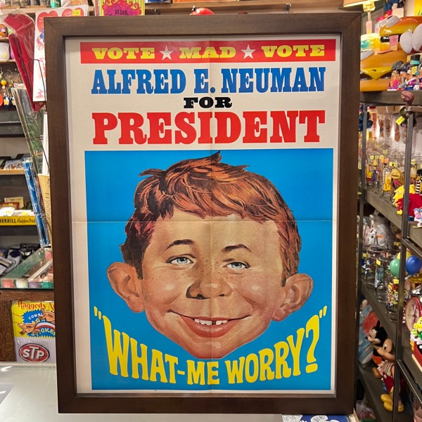 MAD MAGAZINE Alfred E.Neuman Vintage VOTE Poster マッドマガジン