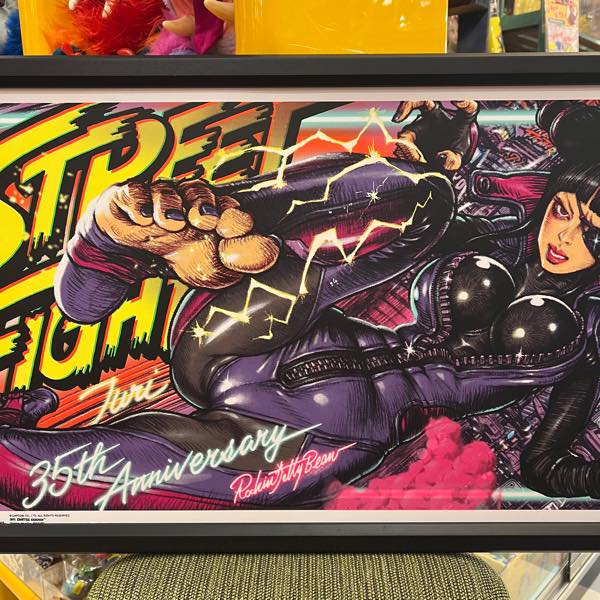 Street Fighter V Series 2 “JURI” シルクスクリーンポスター（ネオン