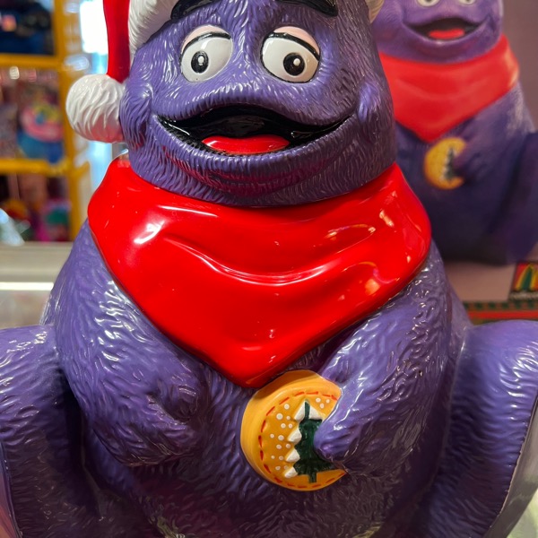 McDonald's Grimace Cookie Jar マクドナルド グリマス クッキージャー