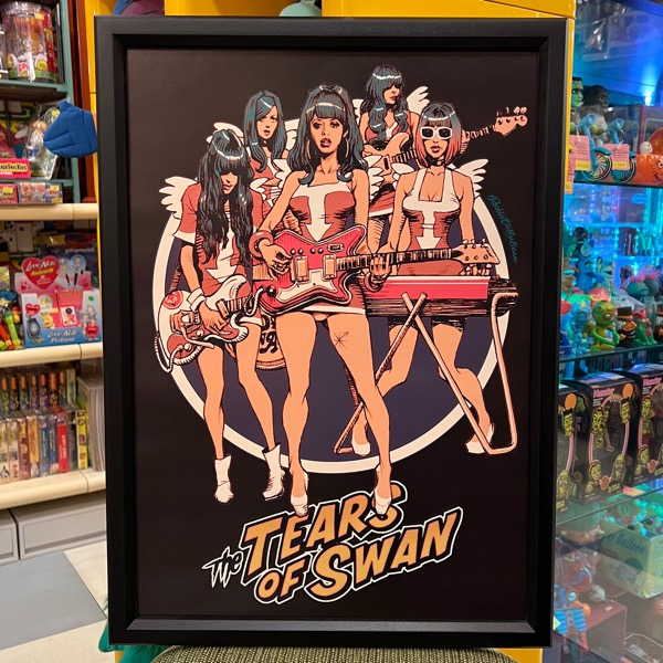 the TEARS OF SWAN Offset-Printed Poster (partially glitter