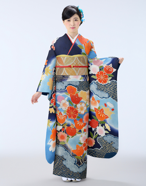 京友禅千總「桶絞り振袖」｜大阪豊中 千里中央たかはし