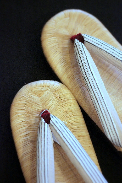 御誂え下駄草履/小判型 畳表/桐台