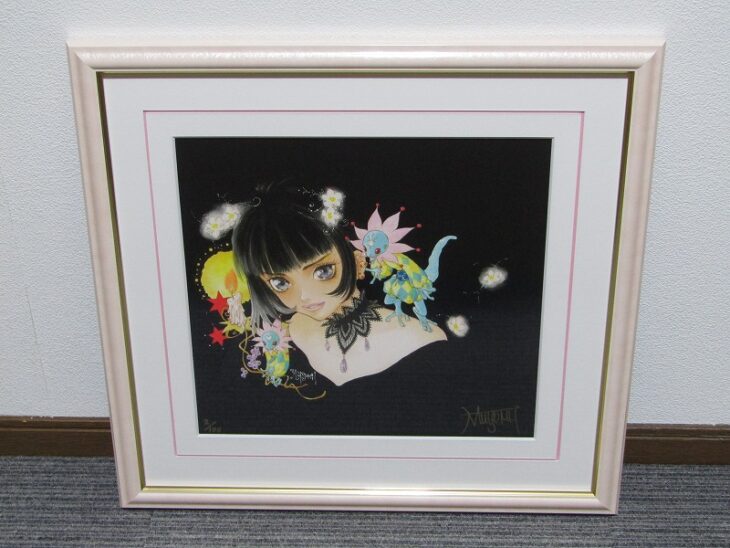 いのまたむつみ 版画 ミクスドメディア 絵画 アールビバン ｜骨董品