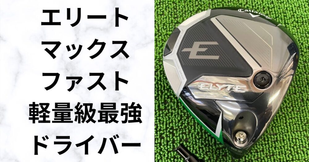 試打評価】ELYTE MAX FASTが値下げ！軽量×可変式スリーブを徹底検証