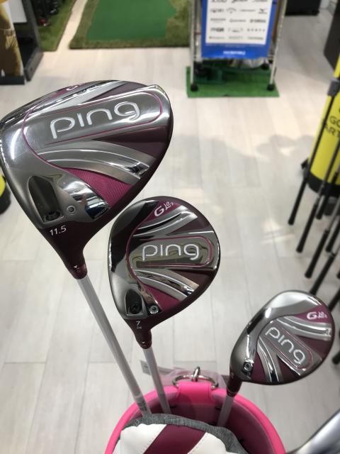 激レア！ピンのレディース、レフティ、極上中古、フルセットが入荷