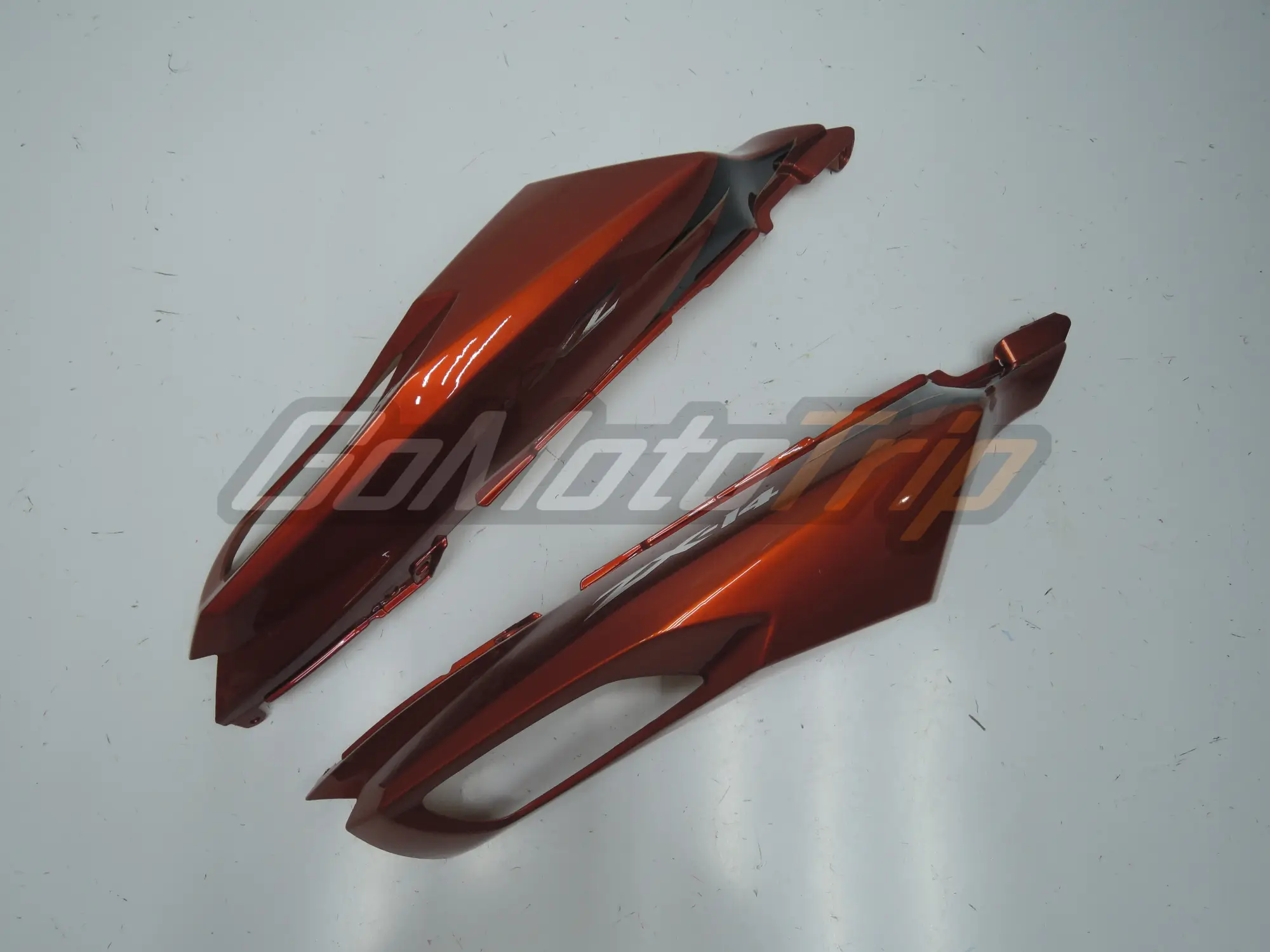 Best 2009 ZX-14R Black Orange Fairing (Version 2) - GoMotoTrip