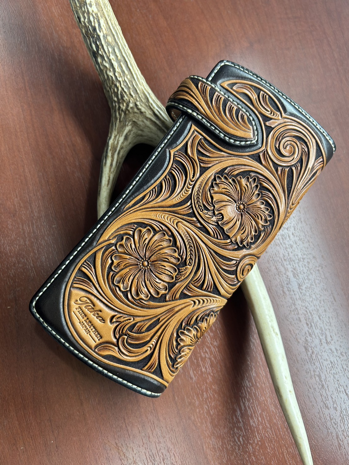 ALBUQUERQUE / Taka Fine Leather カービングライダース ロング