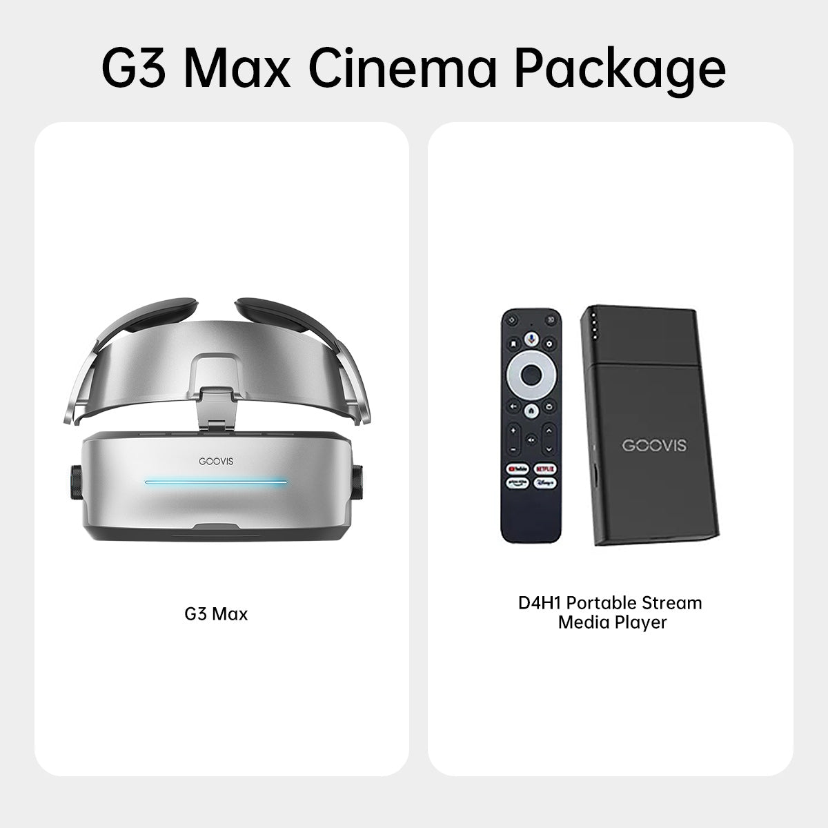 GOOVIS G3 Max | Immersive 3D VR Headset for Cinema & PS5/Xbox Gaming