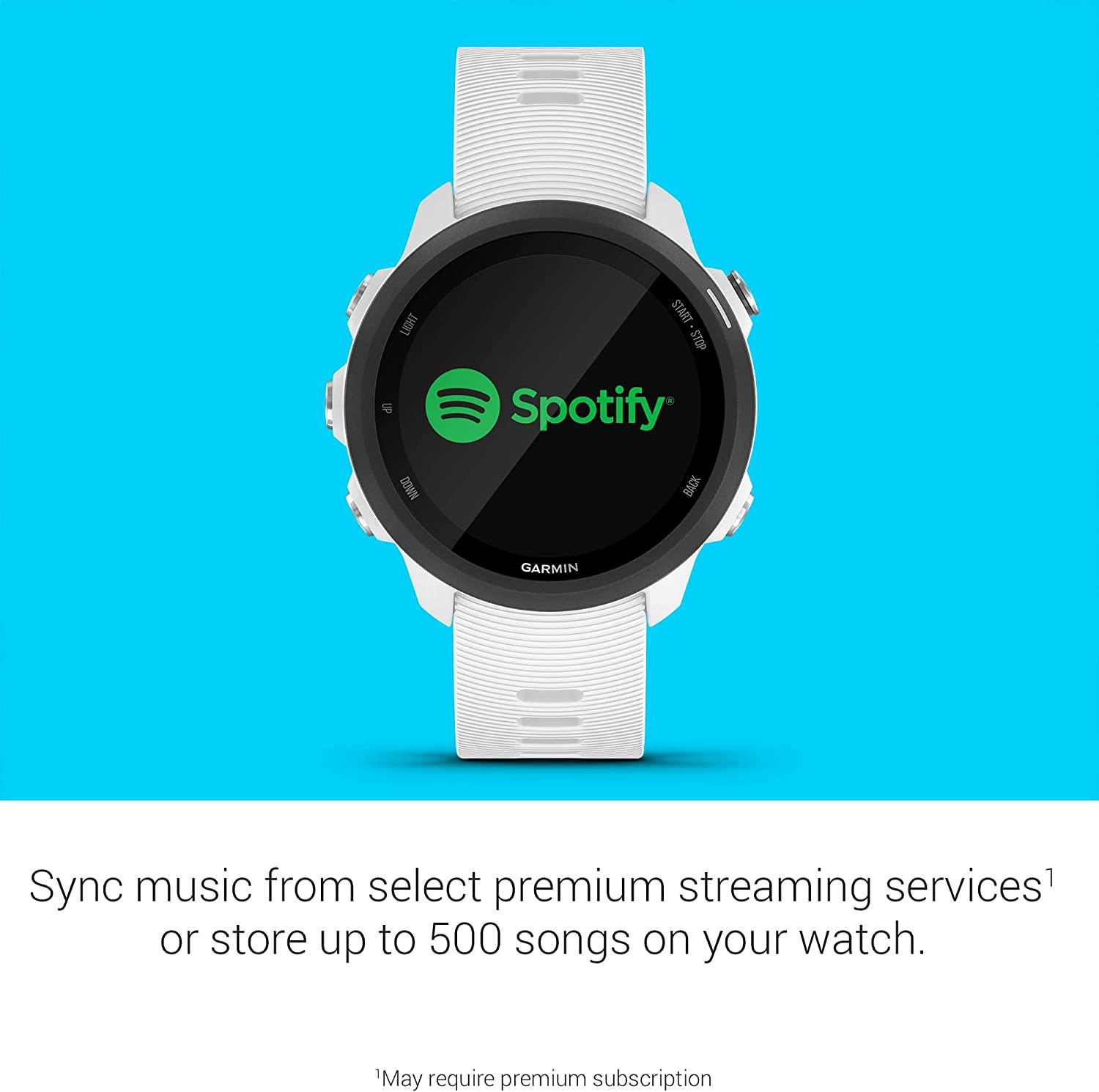 Garmin Forerunner 245 Music GPS Running Smartwatch - White