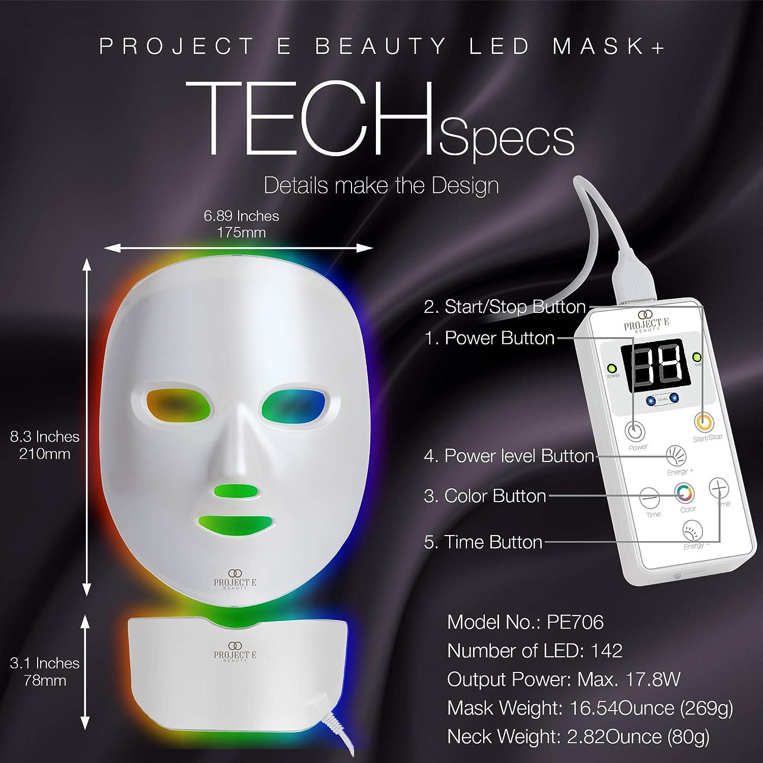 Project E Beauty LED Light Therapy Mask - Wireless Photon Skin