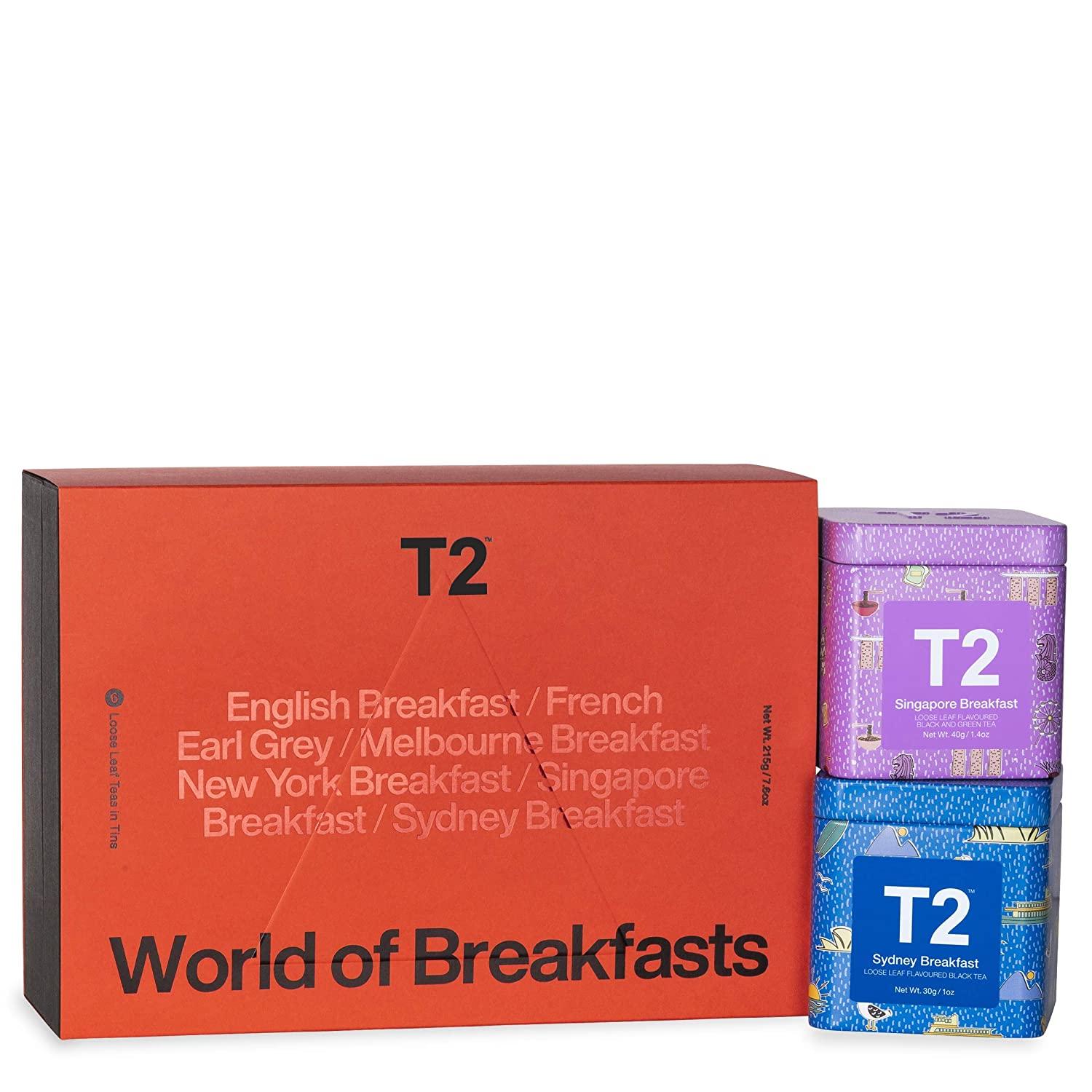 T2 Tea World of Breakfast Black Tea Gift Pack - Limited Edition