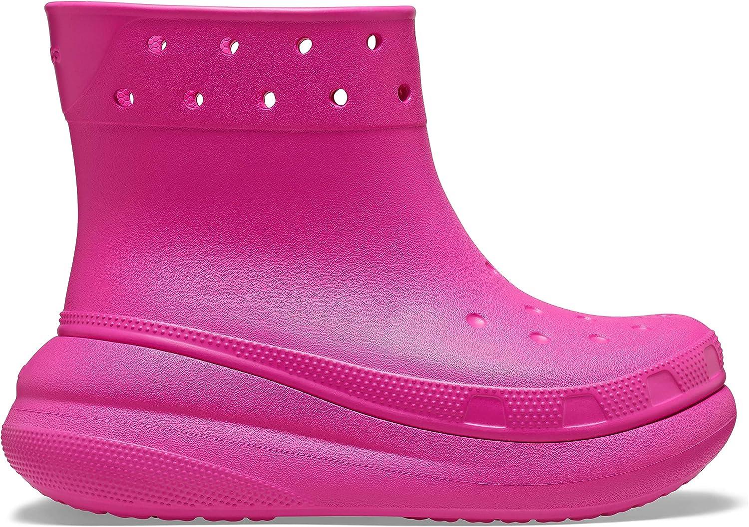 Crocs Unisex-Adult Classic Crush Rain Boots - Size 9 Women/7 Men