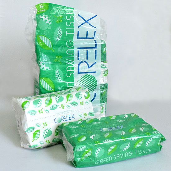 GAIAネットコアレックス グリーンセイビング 再生紙100％ティッシュ