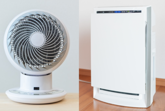 空気清浄機とサーキュレーターで併用効果UP！一体型の選び方も紹介