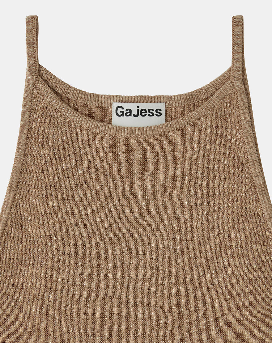 Gajess Gajess Glitter Camisole GOLD ガジェス Glitter Camisole GOLD