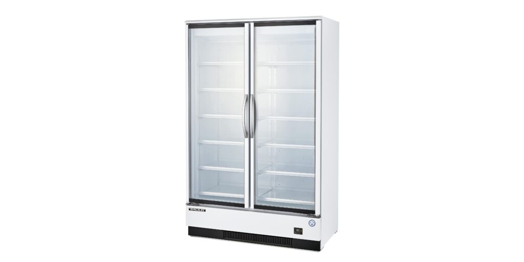 スイング扉リーチインショーケース モデルチェンジ - フクシマガリレイ