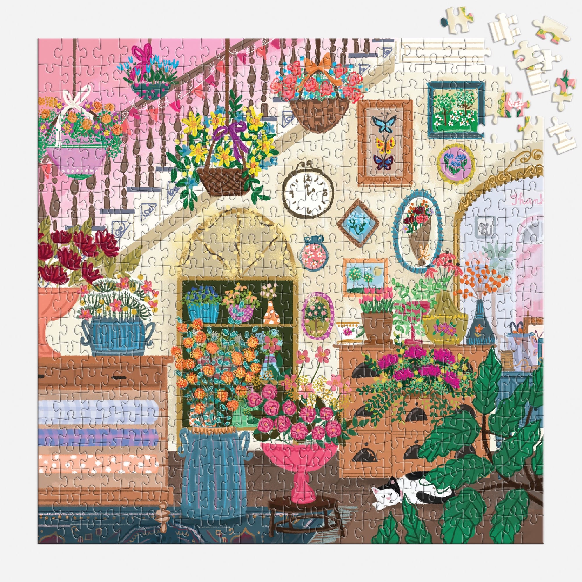 Joy Laforme Flower Shop 500 Piece House Puzzle – Galison