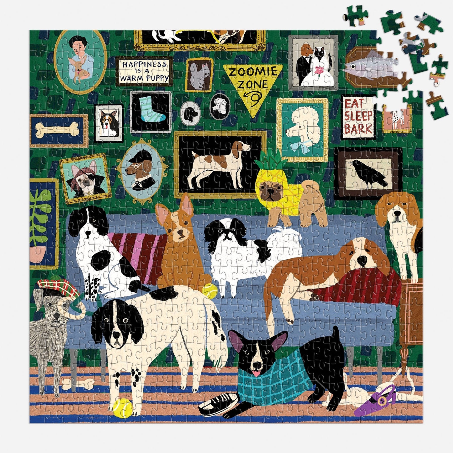Lounge Dogs 500 Piece Puzzle – Galison