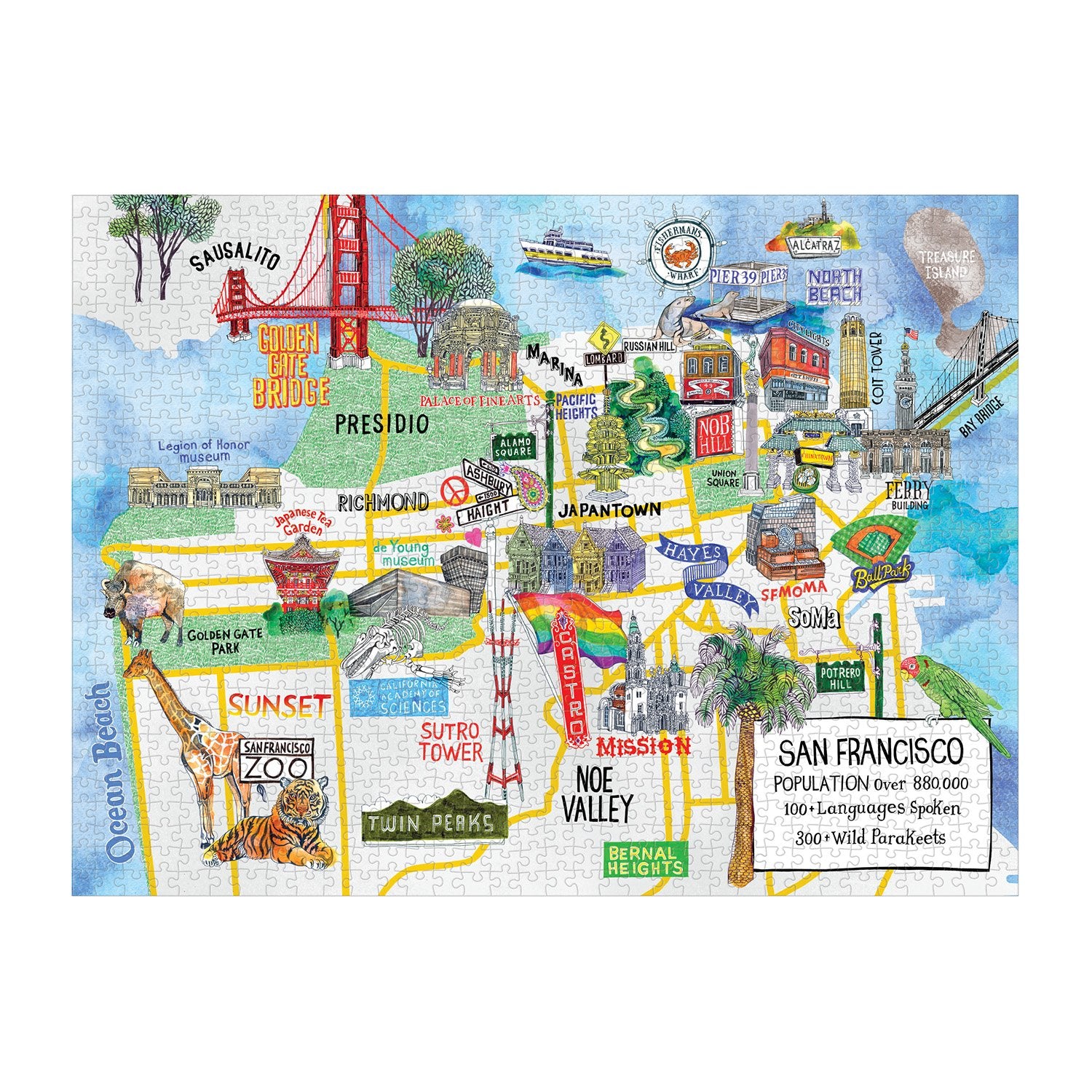 San Francisco 1000 Piece Puzzle | Galison