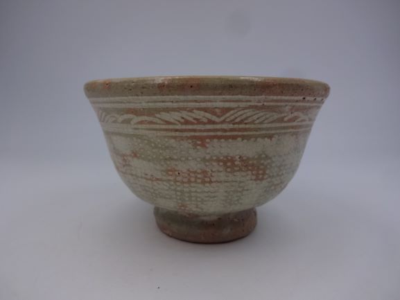 茶道具・古道具・韓国陶磁器・粉青三島暦手茶碗・人間文化財・池 順鐸