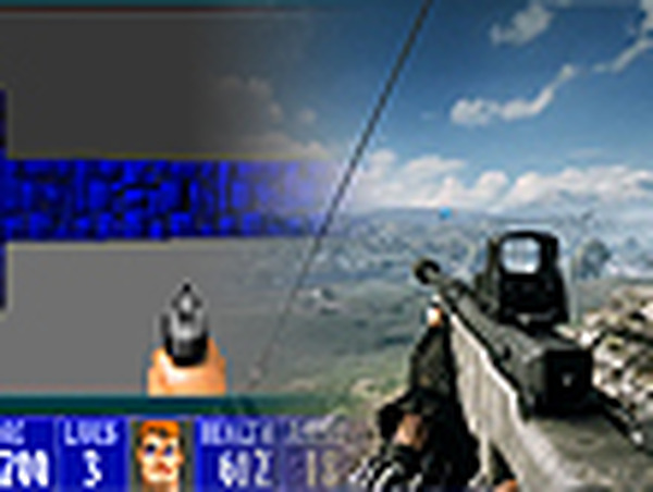 1992年から2012年までに発売されたFPSゲームのグラフィックス進化